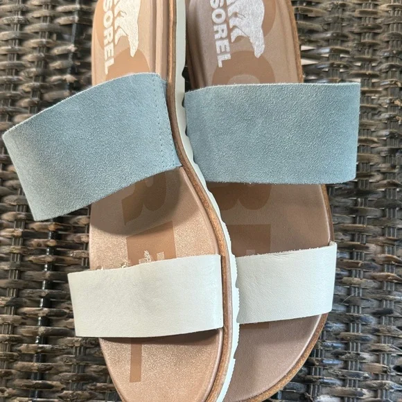 Sorel Women's Sandals - Blue and Cream - Picture 2 of 9